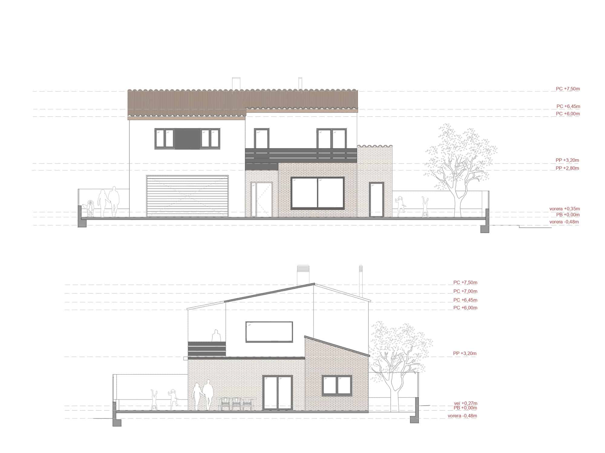 Proyecto de obra nueva de una vivienda unifamiliar aislada en el Espelt